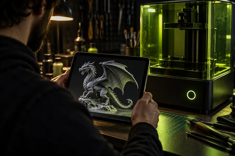 Reference image selected for a 3D printing workflow