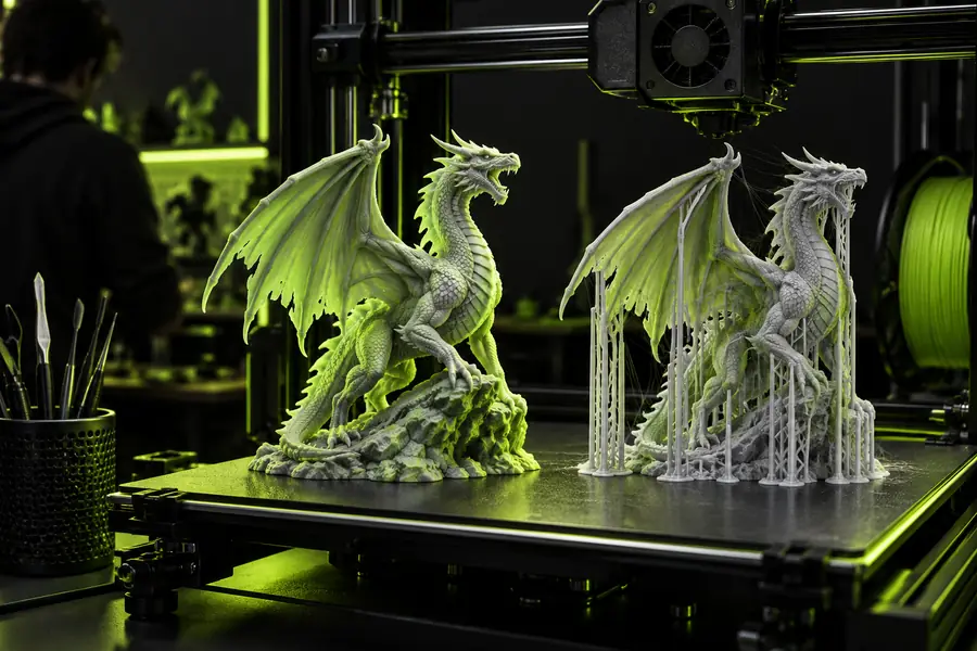 Generated 3D figurine concept prepared for inspection